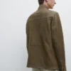 Lederjacke aus Ziegenleder mit Used-Look Lederjacke aus Ziegenleder mit Used-Look