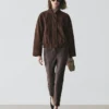 Leggings aus Nappaleder mit elastischen Details Leggings aus Nappaleder mit elastischen Details