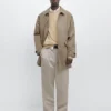 Leichter Trenchcoat aus Baumwollmischung Leichter Trenchcoat aus Baumwollmischung