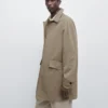 Leichter Trenchcoat aus Baumwollmischung Leichter Trenchcoat aus Baumwollmischung