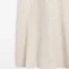 Leichtes, kurzärmeliges Midi-Kleid aus Leinen Leichtes, kurzärmeliges Midi-Kleid aus Leinen