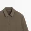 Leichtes, wasserabweisendes, wattiertes Overshirt Leichtes, wasserabweisendes, wattiertes Overshirt