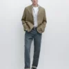 Leinen-Blazer
