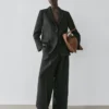 Leinen-Blazer mit Taschen