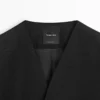 Leinen-Blazer ohne Revers