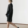 Leinen-Blazer ohne Revers