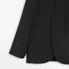 Leinen-Blazer ohne Revers