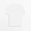 Leinen-T-Shirt mit V-Ausschnitt Leinen-T-Shirt mit V-Ausschnitt