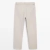 Leinenhose im Semi-Jogger-Schnitt