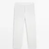 Leinenhose mit konischer Passform Leinenhose mit konischer Passform
