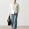 Leinenjacke mit Knopfdetails