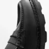 Loafer aus Leder mit Profilsohle und Penny-Riemen Loafer aus Leder mit Profilsohle und Penny-Riemen