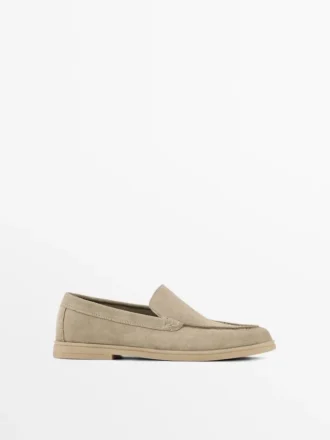 Loafer aus Spaltleder