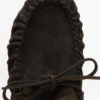 Loafer aus Spaltleder mit geraffter Schleife Loafer aus Spaltleder mit geraffter Schleife