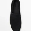 Loafer aus Spaltleder mit Mokassin-Spitze Loafer aus Spaltleder mit Mokassin-Spitze
