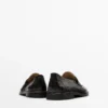 Loafer mit Krokodilprägung Loafer mit Krokodilprägung