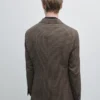 Maßgeschneiderter Blazer aus Wolle mit Karomuster Maßgeschneiderter Blazer aus Wolle mit Karomuster