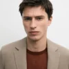 Maßgeschneiderter Leinen-Blazer mit Taschendetails
