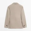 Maßgeschneiderter Leinen-Blazer mit Taschendetails