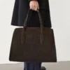 Maxi Md Icon Tote Bag aus Spaltleder
