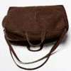 Maxi-Reisetasche aus Wildleder Maxi-Reisetasche aus Wildleder