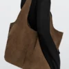 Maxi-Tasche aus Spaltleder Maxi-Tasche aus Spaltleder