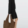 Maxi-Tasche aus Spaltleder Maxi-Tasche aus Spaltleder