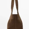 Maxi-Tasche aus Spaltleder Maxi-Tasche aus Spaltleder