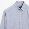 Melange-Baumwoll-Hemd in Regular-Fit Melange-Baumwoll-Hemd in Regular-Fit