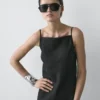 Midi-Kleid aus 100 % Leinen