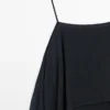Midi-Kleid mit asymmetrischen Rüschen