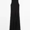 Midi-Kleid mit Neckholder und Bindedetail