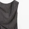 Midi-Kleid mit plissierten Schulterdetails