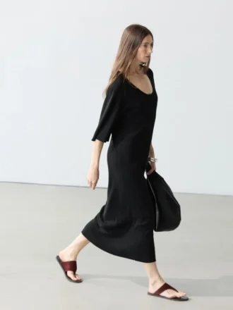 Midi-Kleid mit Ärmel-Detail