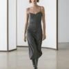 Midi-Kleid mit Trägern