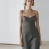 Midi-Kleid mit Trägern
