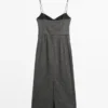 Midi-Kleid mit Trägern
