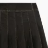 Midi-Röcke aus geflocktem Denim mit Kellerfalten Midi-Röcke aus geflocktem Denim mit Kellerfalten
