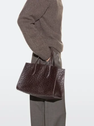 Mini-Md-Icon-Tasche aus strukturiertem Leder