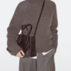 Mini-Md-Icon-Tasche aus strukturiertem Leder