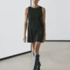 Minikleid aus Wollmischgewebe