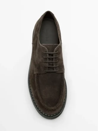 Moc-Toe-Schuhe aus geteiltem Wildleder