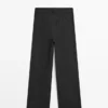 Nadelstreifen-Hose mit weitem Bein Nadelstreifen-Hose mit weitem Bein