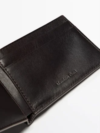 Nappaleder-Brieftasche im Querformat