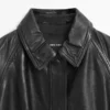 Nappalederjacke mit Gürtel