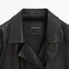 Nappalederjacke mit Gürteldetail Nappalederjacke mit Gürteldetail