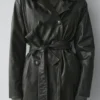 Nappalederjacke mit Gürteldetail Nappalederjacke mit Gürteldetail
