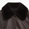 Nappalederjacke mit Lammfellkragen Nappalederjacke mit Lammfellkragen