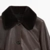 Nappalederjacke mit Lammfellkragen Nappalederjacke mit Lammfellkragen