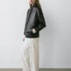Nappalederjacke mit Taschendetails